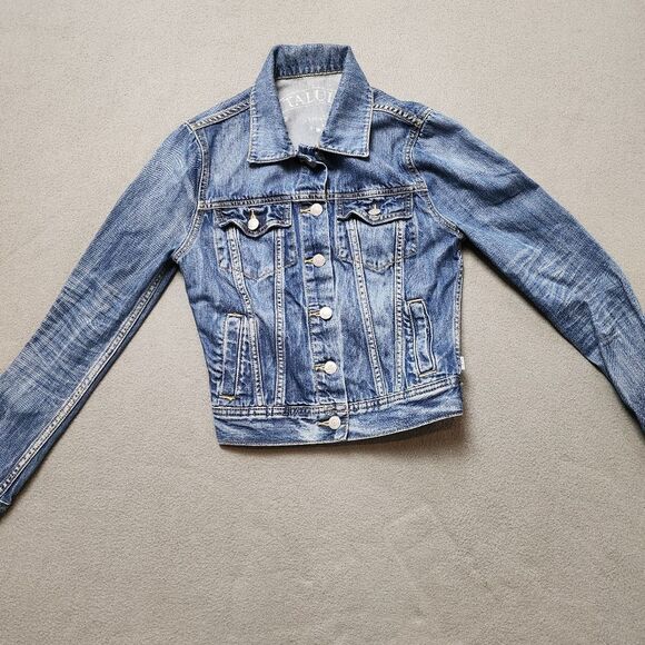 Aritzia Talula Women’s XSmall Denim Jean Jacket XS Extra Small - Picture 4 of 12